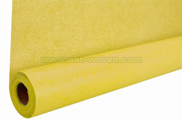 gold yellow gift wrapping nonwoven fabric