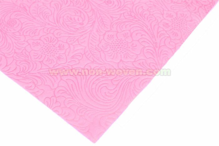 Pink floral wrapping nonwoven fabric