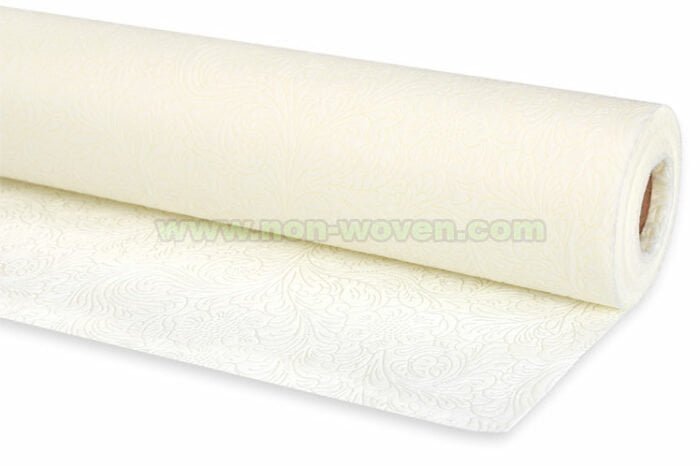 beige flower wrapping paper rolls
