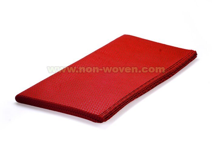 Dark red nonwoven wrapping packing fabric