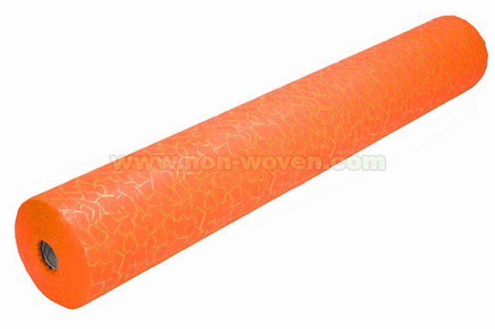 Orange gift wrap nonwoven rolls