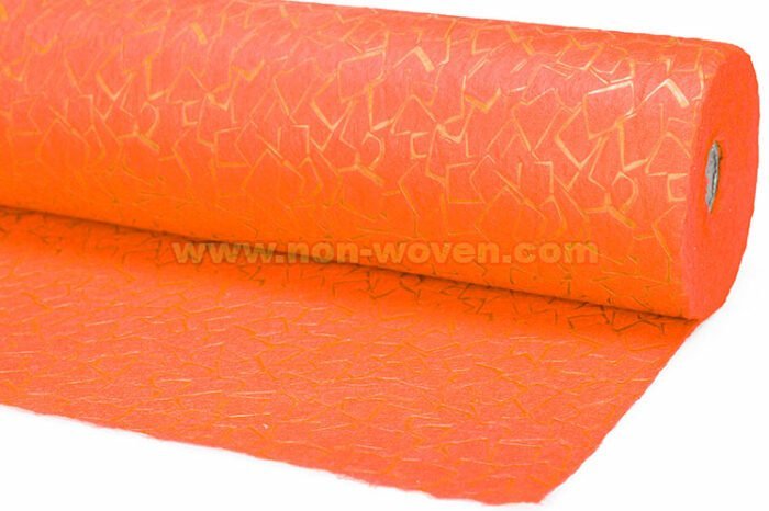 Orange gift wrap nonwoven rolls