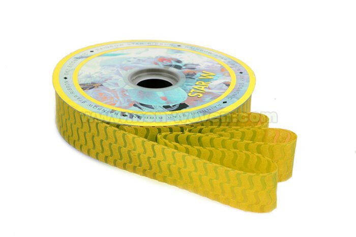 gold yellow gift wrapping nonwoven ribbon