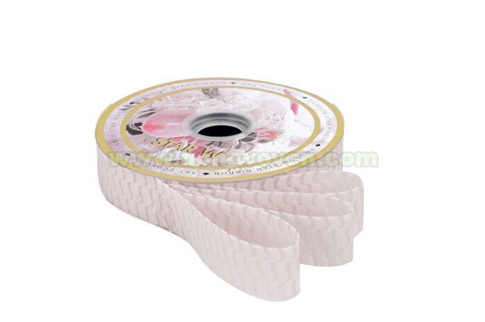 Cream flower wrapping ribbon
