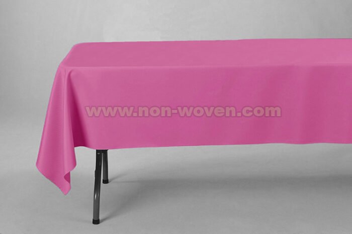 1#-Plum Rectansgle nonwoven Tablecloth