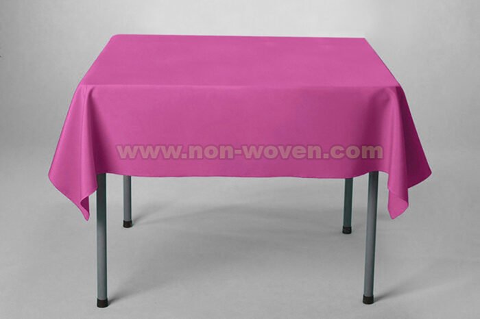 1# Plum Square Nonwoven Tablecloth