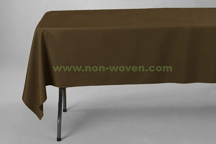 15#-Brown Rectansgle tablecloths