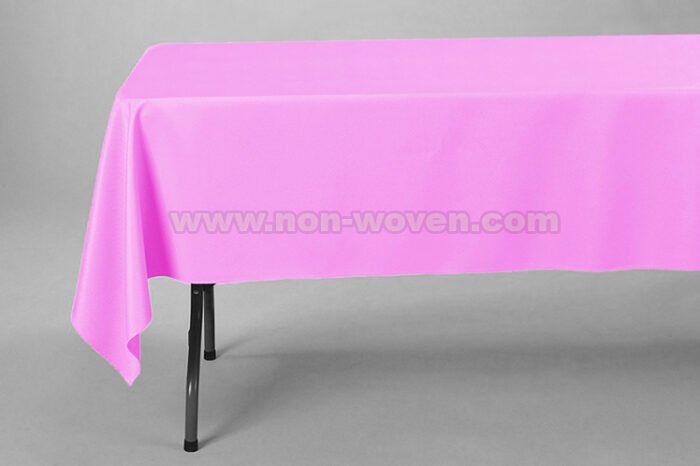 25#-pink Rectansgle table cover (2)