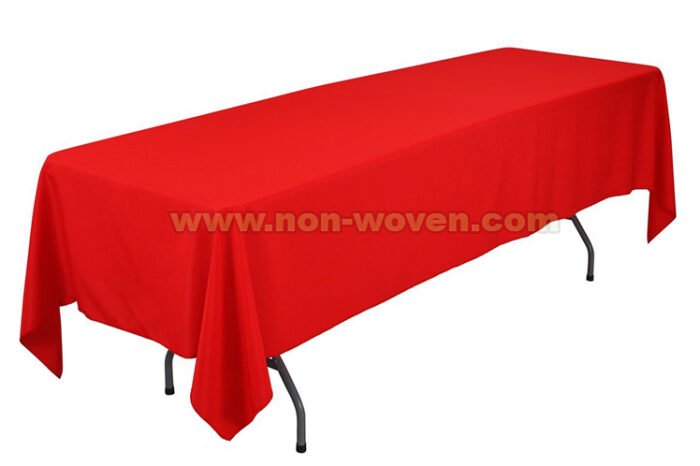 5#-Red Square Rectansgle Tablecloth