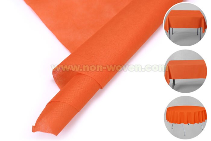 Orange tablecloths