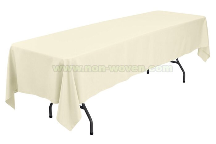 8#-Beige Rectansgle tablecloths (1)