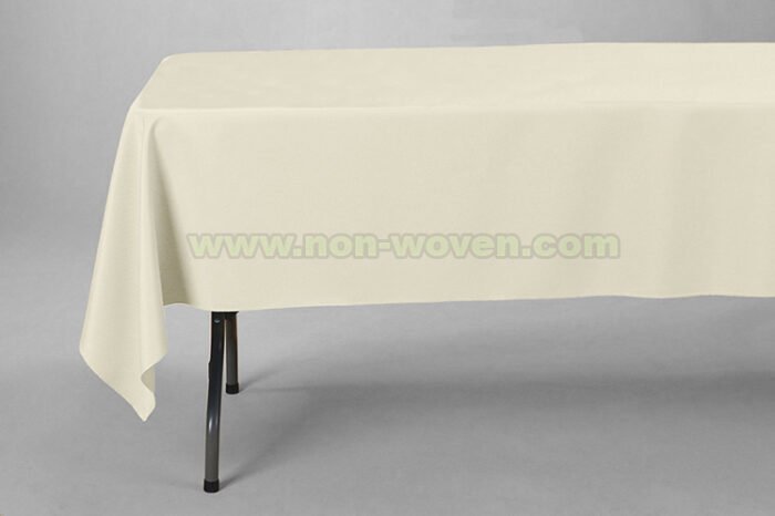 8#-Beige Rectansgle tablecloths (2)