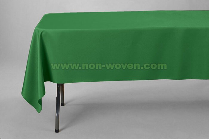 9#-Green Rectansgle tablecloths (1)