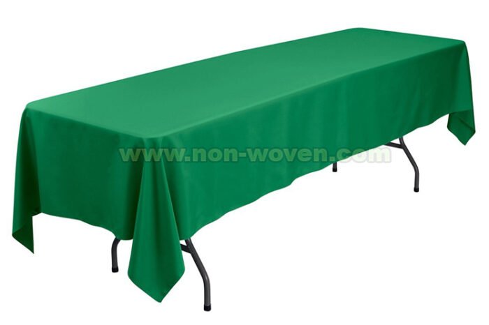 9#-Green Rectansgle tablecloths (2)