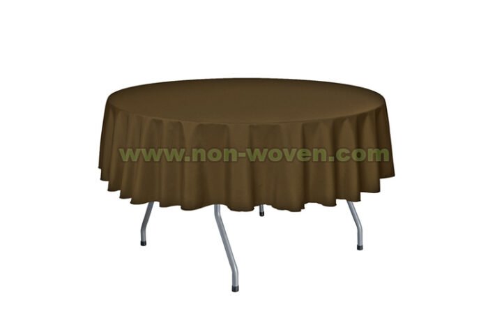 Circle 15# Brown tablecloths