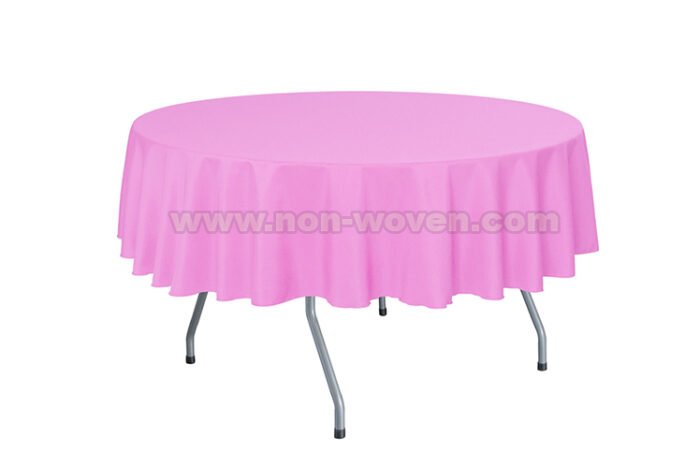 Circle 25# pink table cover