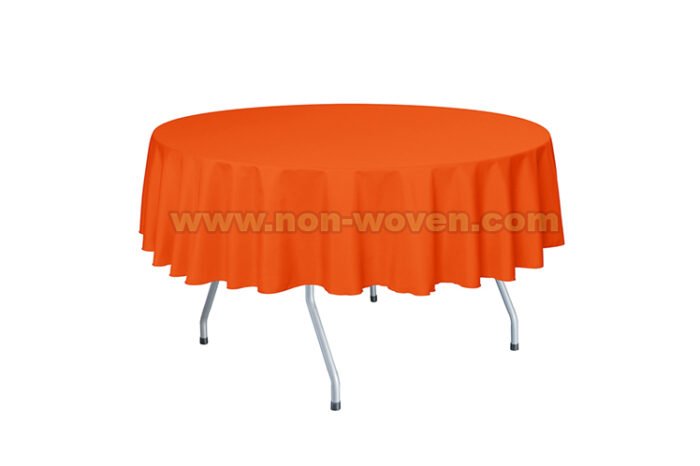 Circle 6# Orange tablecloths