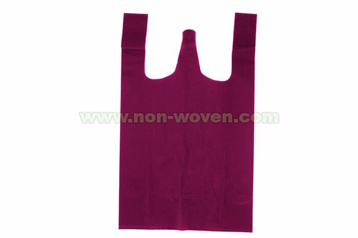 Non-woven-T-shirt-Bag-34-Maroon-1