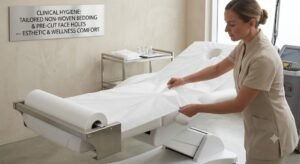 Continuous roll-form disposable massage table covers for rapid room turnarounds