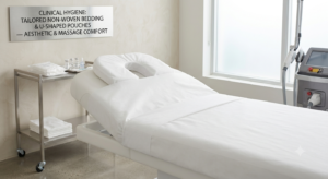 Nonwoven bedding&U-SHAPED pouches FOR disposable spa